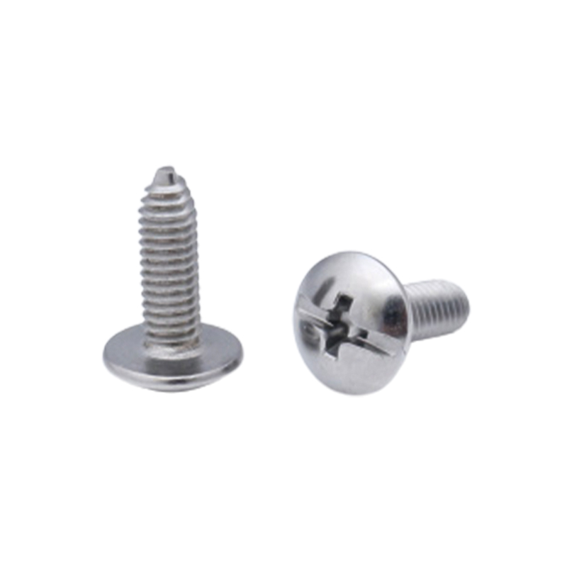 Cross Large Flat Head Compound Groove Stainless Steel Screw